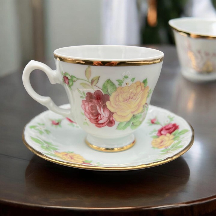 filizanka do kawy porcelana kristoff róże.JPG