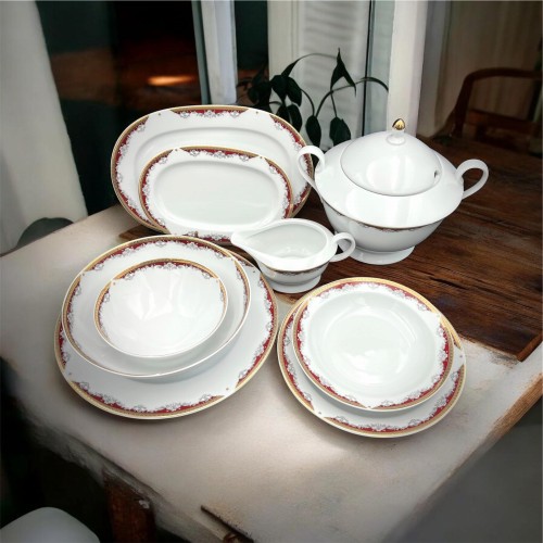 serwis obiadowy na 12 osób porcelana Krzysztof 3.JPG