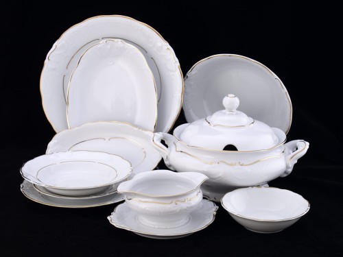 serwis obiadowy na 12 osób porcelana krzysztof.JPG