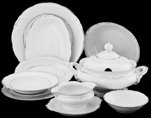 serwis obiadowy na 12 osób porcelanba