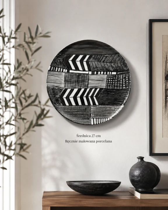 patera porcelanowa ręcznie malowana