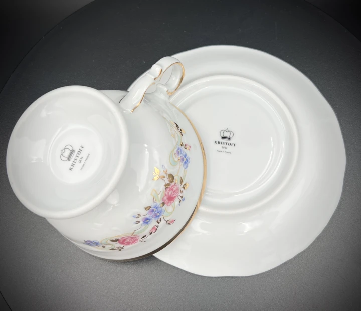 porcelanowa duża filiżanka do herbaty porcelana polska