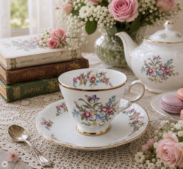 porcelanowa filiżanka do kawy