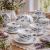 porcelanowy serwis do herbaty lawenda