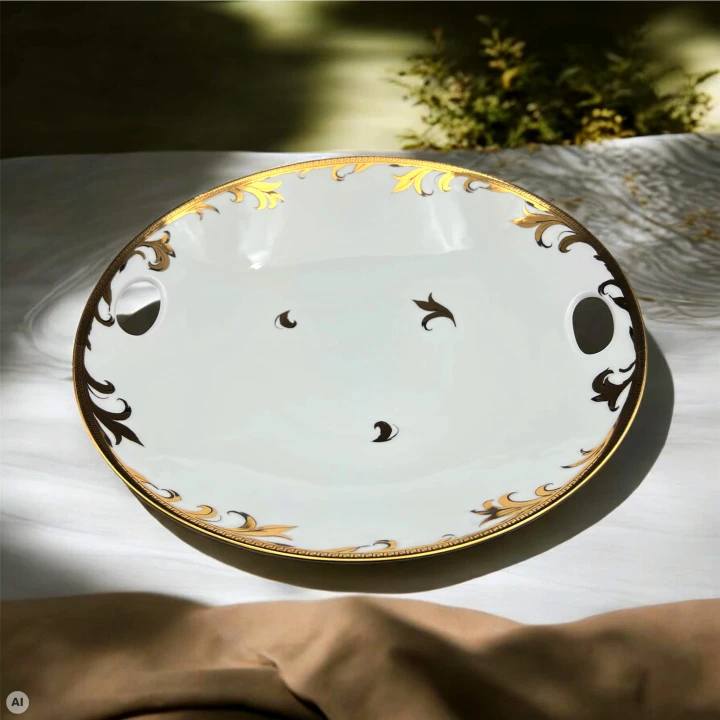 porcelanowa patera na owoce