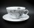 porcelanowa filiżanka ze spodkiem do herbaty