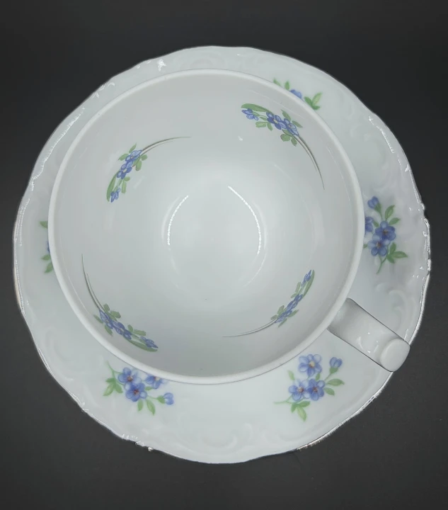 Porcelanowa filiżanka do kawy niezapominajka