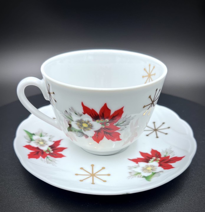 porcelana wałbrzych filizanka świąteczna