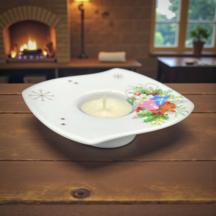 świecznik porcelanowy