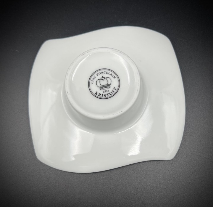 porcelanowy świecznik na święta