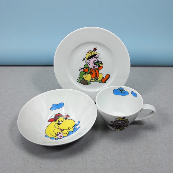 zestaw porcelanowy dziecięcy