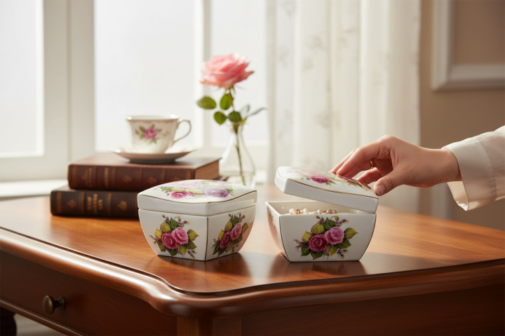 porcelanaowa bombonierka 3