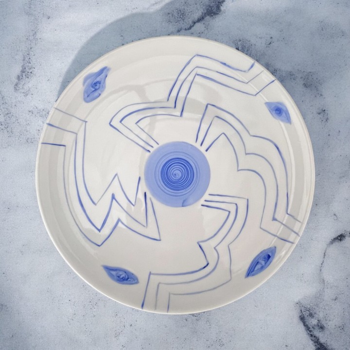 Patera- talerz- ręcznie malowany porcelana