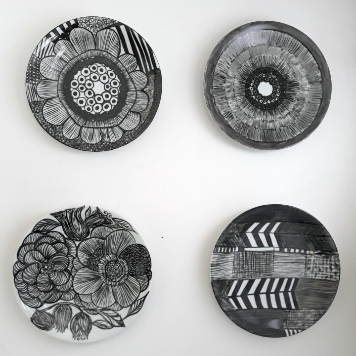 talerz ręcznie malowany 1