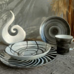 Zestaw porcelany ręcznie malowanej 4-elementy